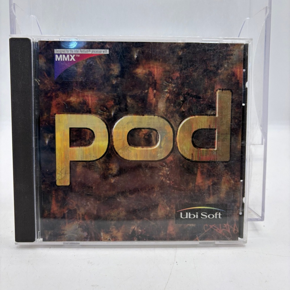 POD Planet of Death PC Game Windows 95 Ubisoft Intel MMX 1997 CD-ROM Jewel Case